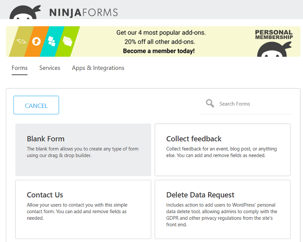 Ninja-Forms-templates
